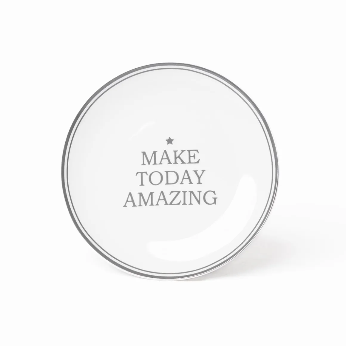 Plato Llano Happy III De Porcelana 27cm