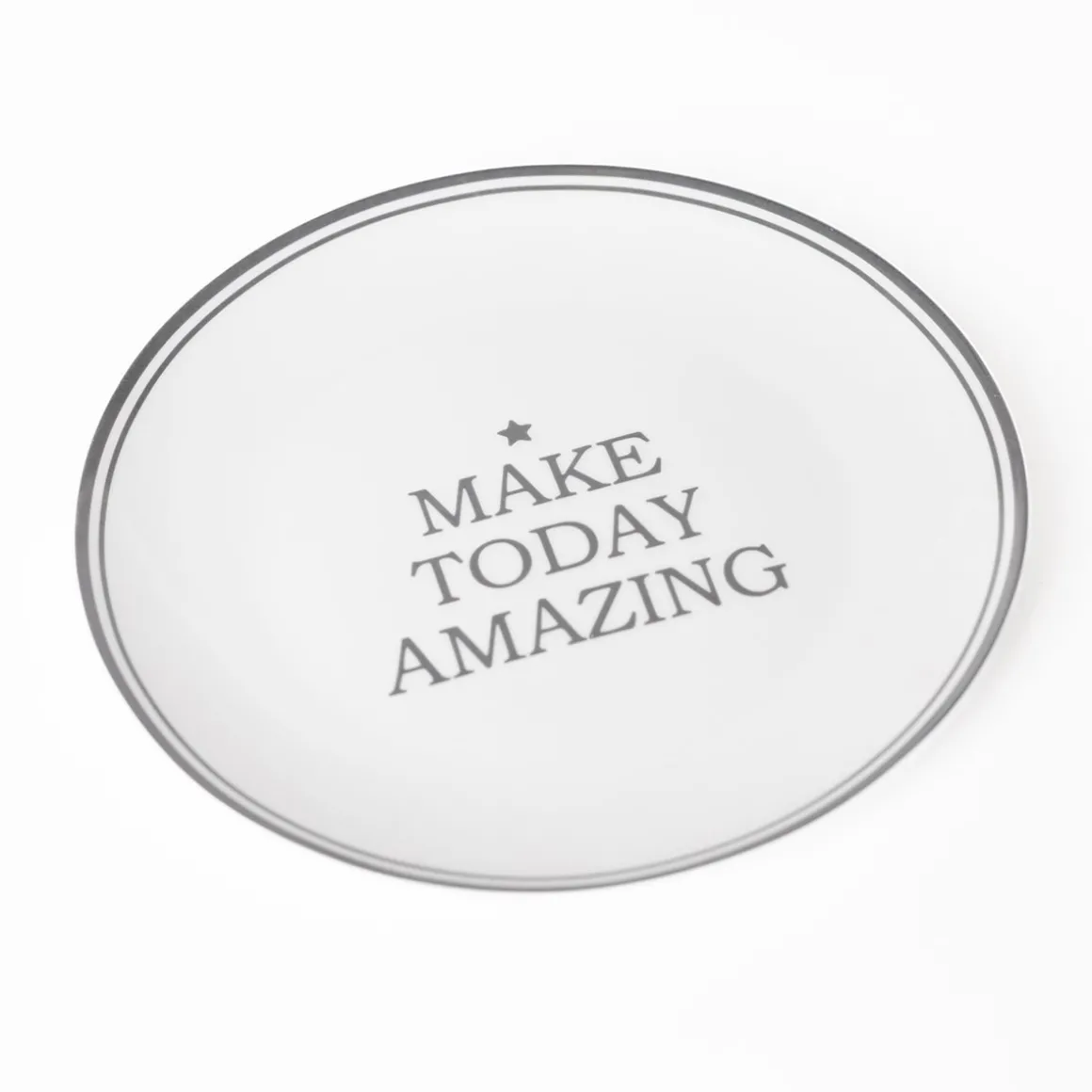 Plato Llano Happy III De Porcelana 27cm