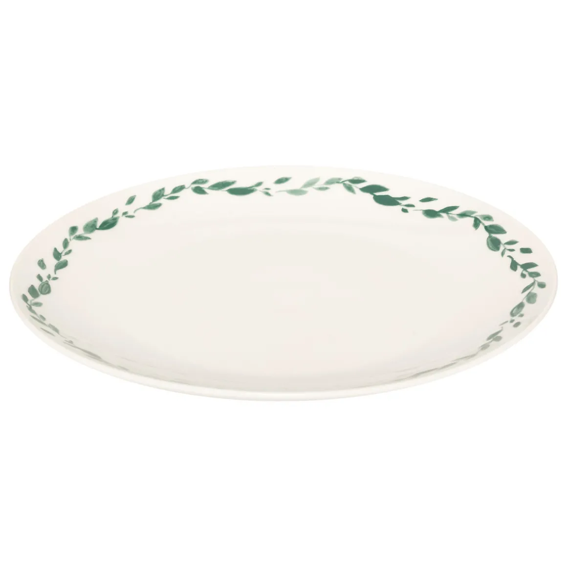 Plato llano LAURIER porcelana blanca 27cm