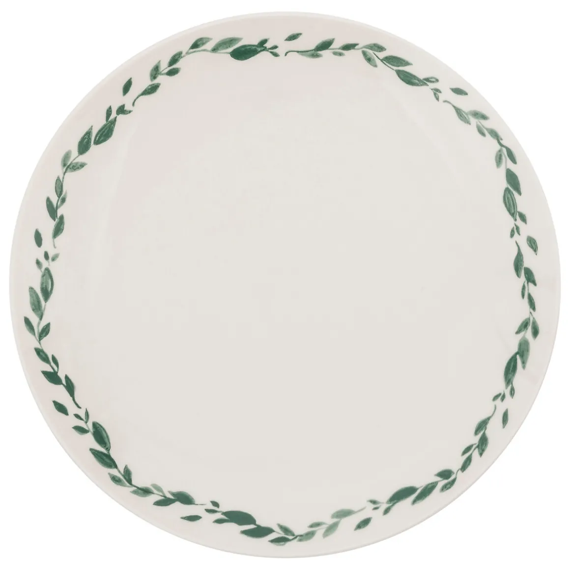 Plato llano LAURIER porcelana blanca 27cm