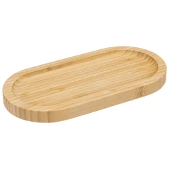 Plato Llano Ovalado De Bambú 20x10Cm