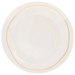 Plato llano SELENA blanco de porcelana 26cm