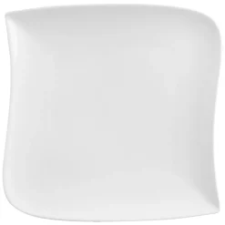 Plato Ondulado Blanco 26Cm