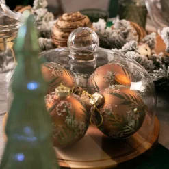 Plato para tarta con tapa vidrio+base acacia 30cm