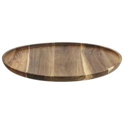 Plato Presentación Marrón De Madera Acácia 38cm