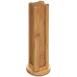 Portacápsulas Giratorio De Bambú 32Pzas