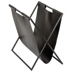Porta-revistas cuero negro TWISTED LIME