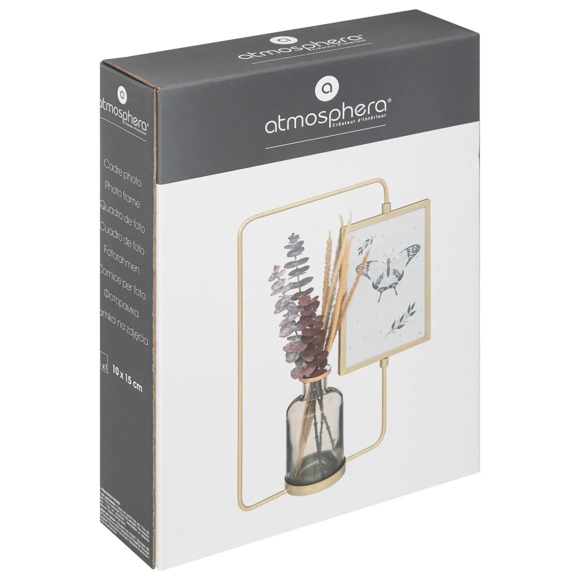 Portarretrato C/Florero 10x15Cm