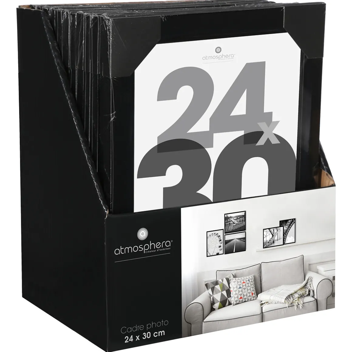 Portarretrato Lise Negro 24x30Cm