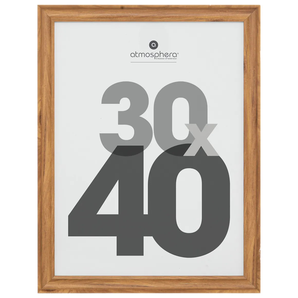 Portarretrato MAE marrón de mdf 30x40Cm