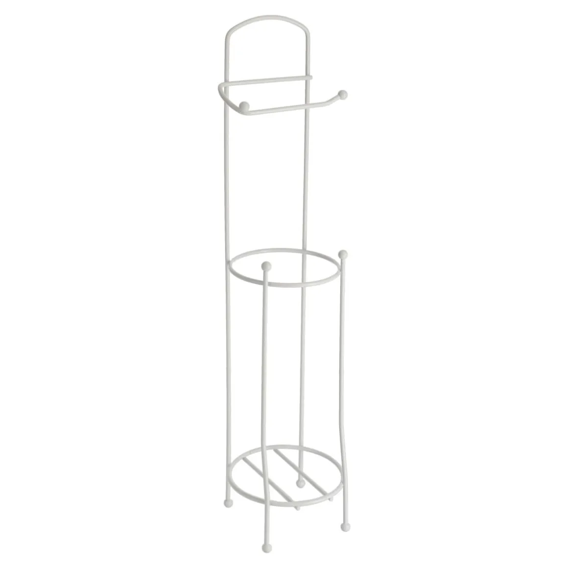 Portarrollos De Papel Hig. Metal Blanco