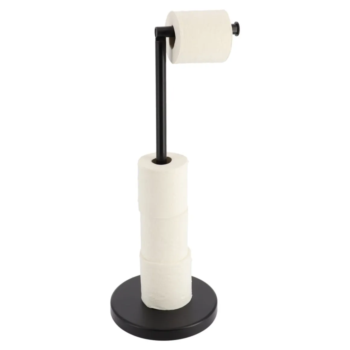 Portarrollos De Papel Hig. Metal Negro