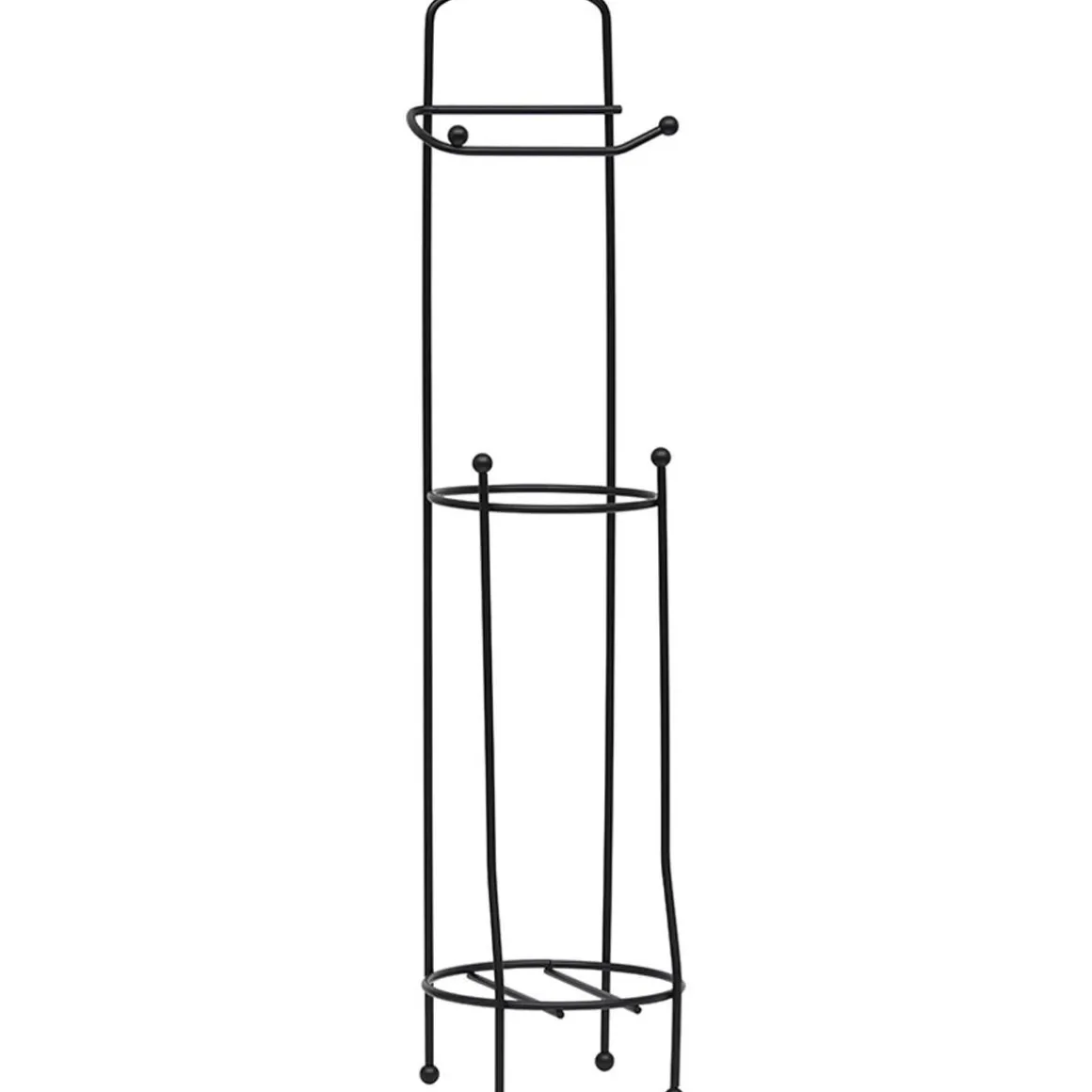 Portarrollos De Papel Hig. Metal Negro