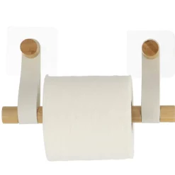 Portarrollos Papel Higiénico Bambú Y Asa