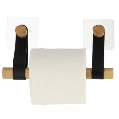 Portarrollos Papel Higiénico Bambú Y Asa