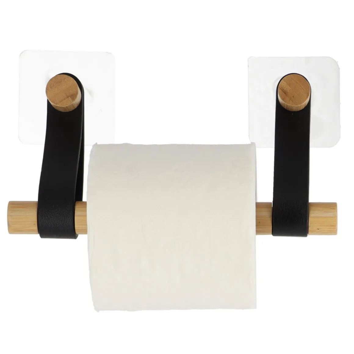 Portarrollos Papel Higiénico Bambú Y Asa