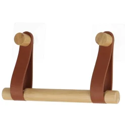 Portarrollos Papel Higiénico Bambú Y Asa