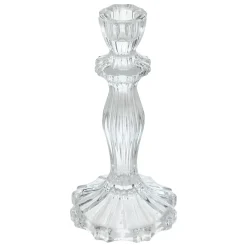 Portavelas De Vidrio Transparente