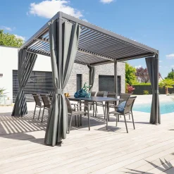 Pérgola AVILA gris graphite 3x4m