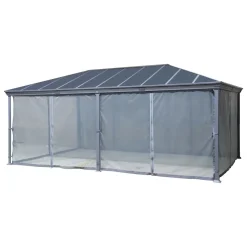 Pérgola BELIZE gris grafito 6x3,6m