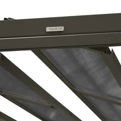 Pérgola ENOLIE graphite de aluminio 3,5x4m