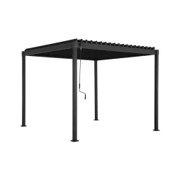 Pérgola HOKIA gris graphite 3x3m