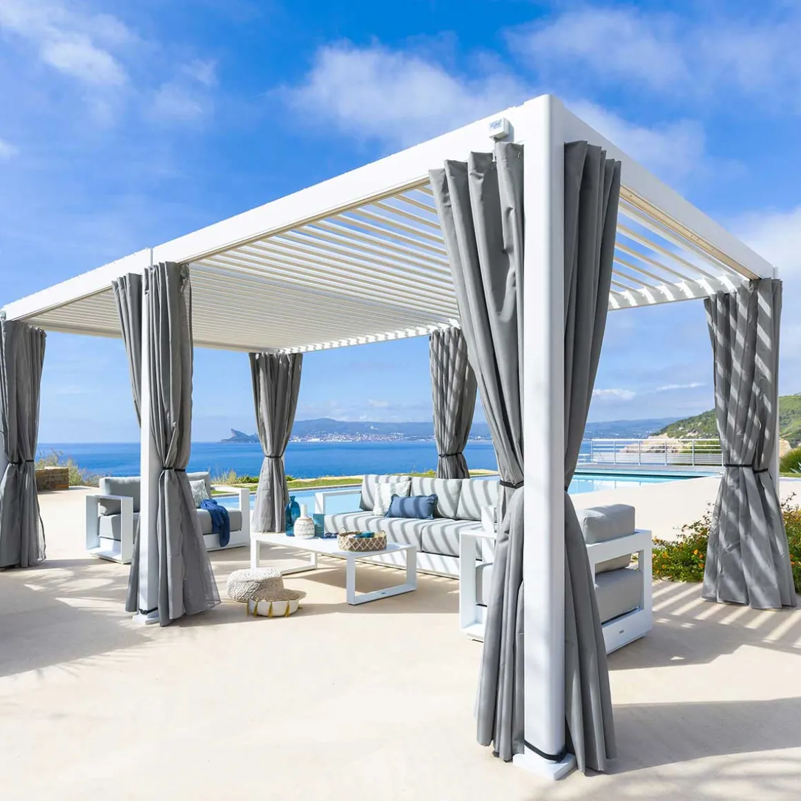 Pérgola ÉVORA blanca 3,6x6m