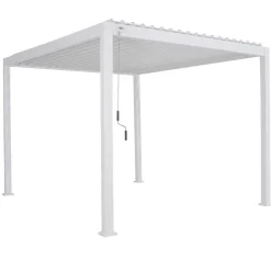 Pérgola ÉVORA blanca 3,6x3,6m
