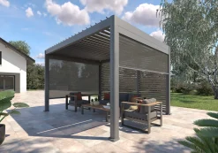 Pérgola ÉVORA gris graphite 4x3m
