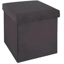 Puf C/Almacenaje Gris 38x38x38Cm