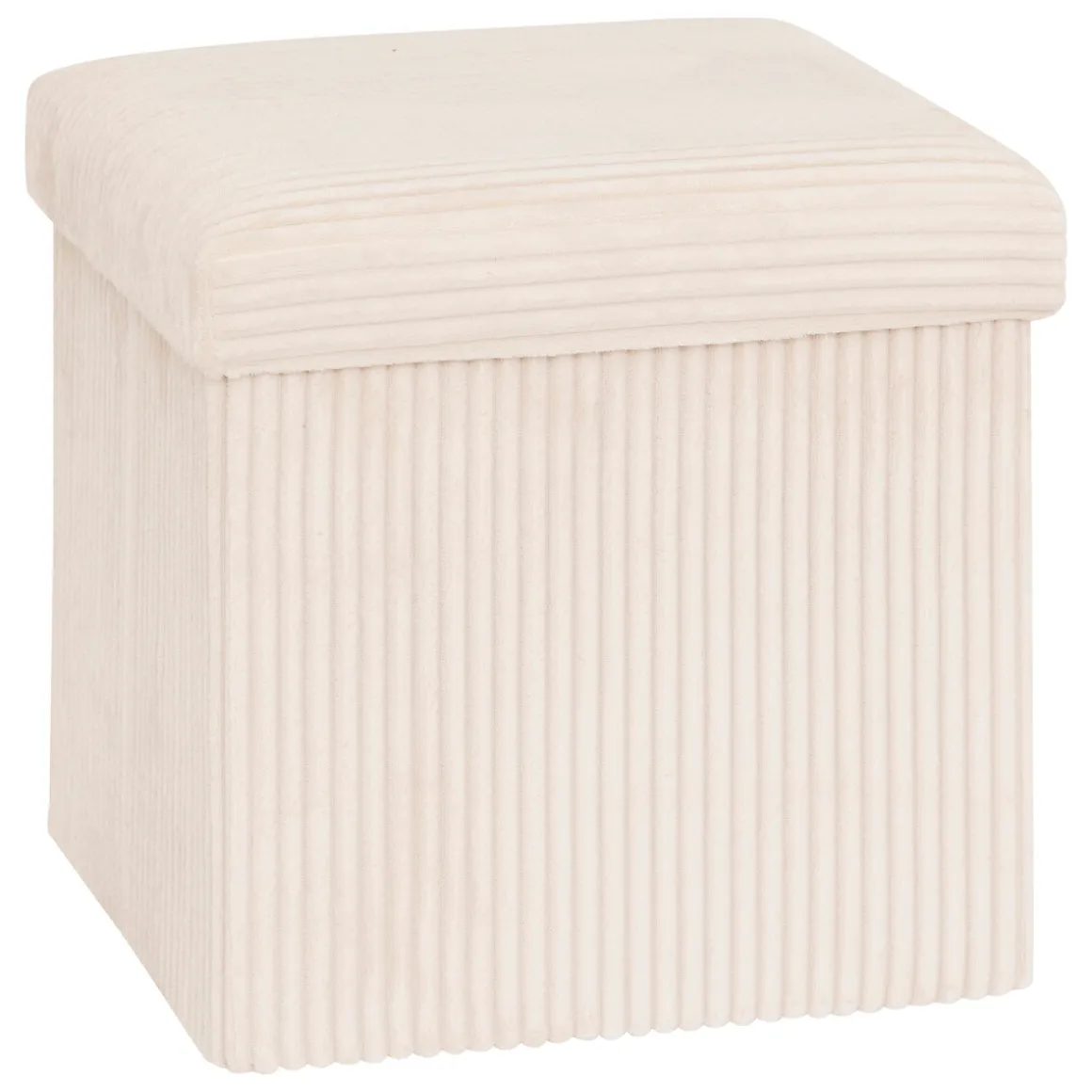 Puf con almacenaje marfil