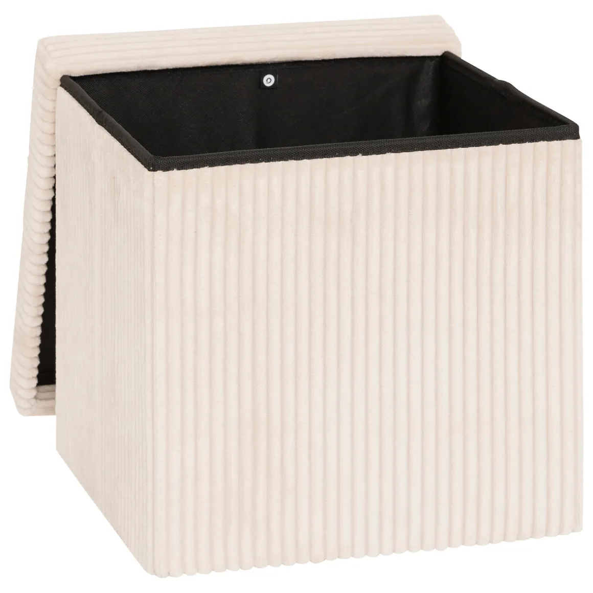 Puf con almacenaje marfil