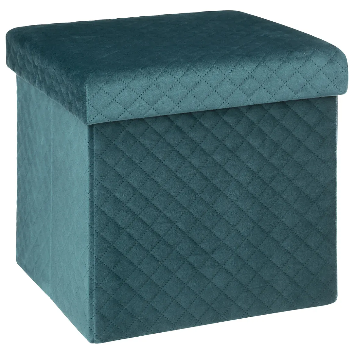 Puf De Almacenaje Terciopelo 31x31Cm