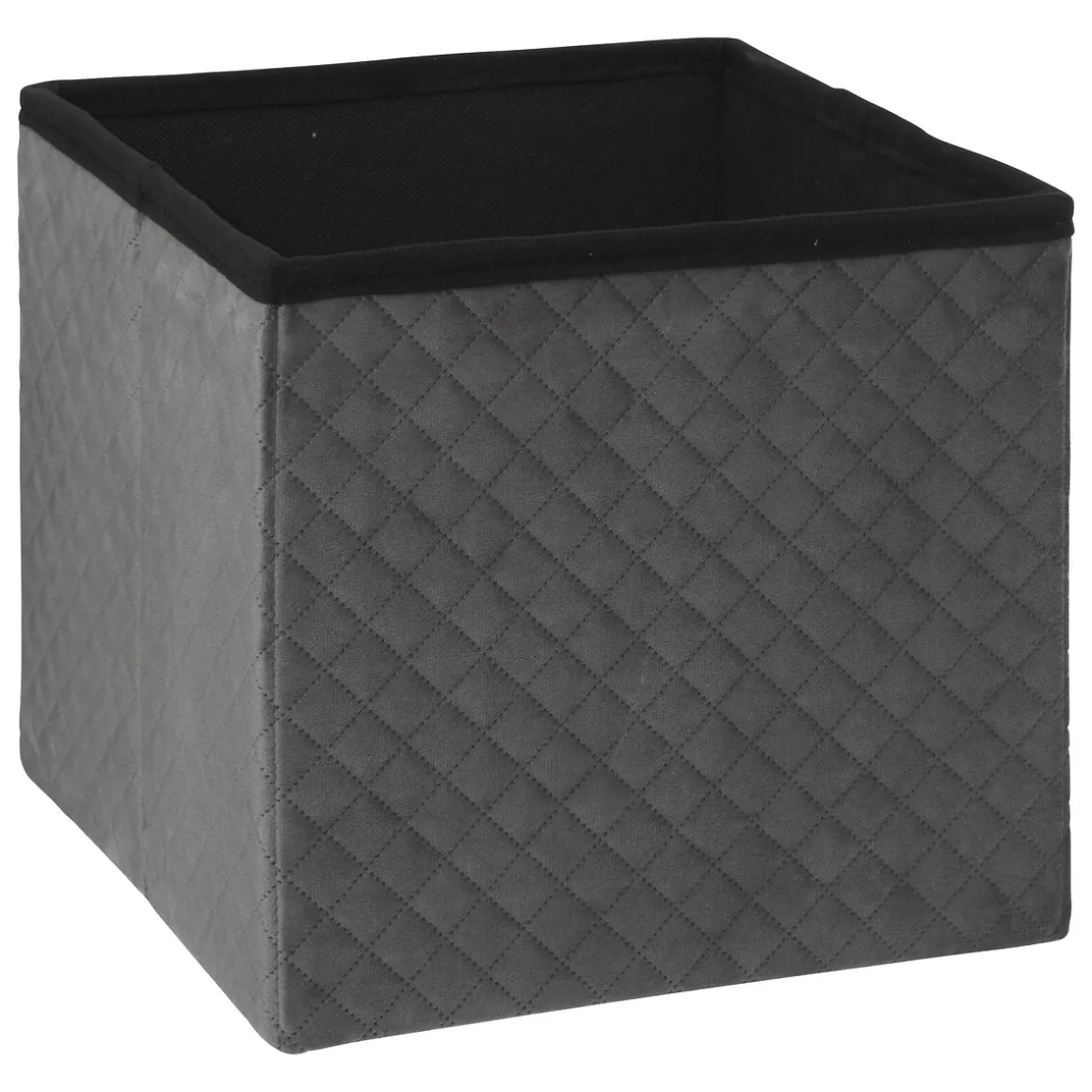 Puf MIXMODUL de terciopelo gris 31x31Cm