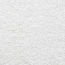 Puf tejido boucle blanco