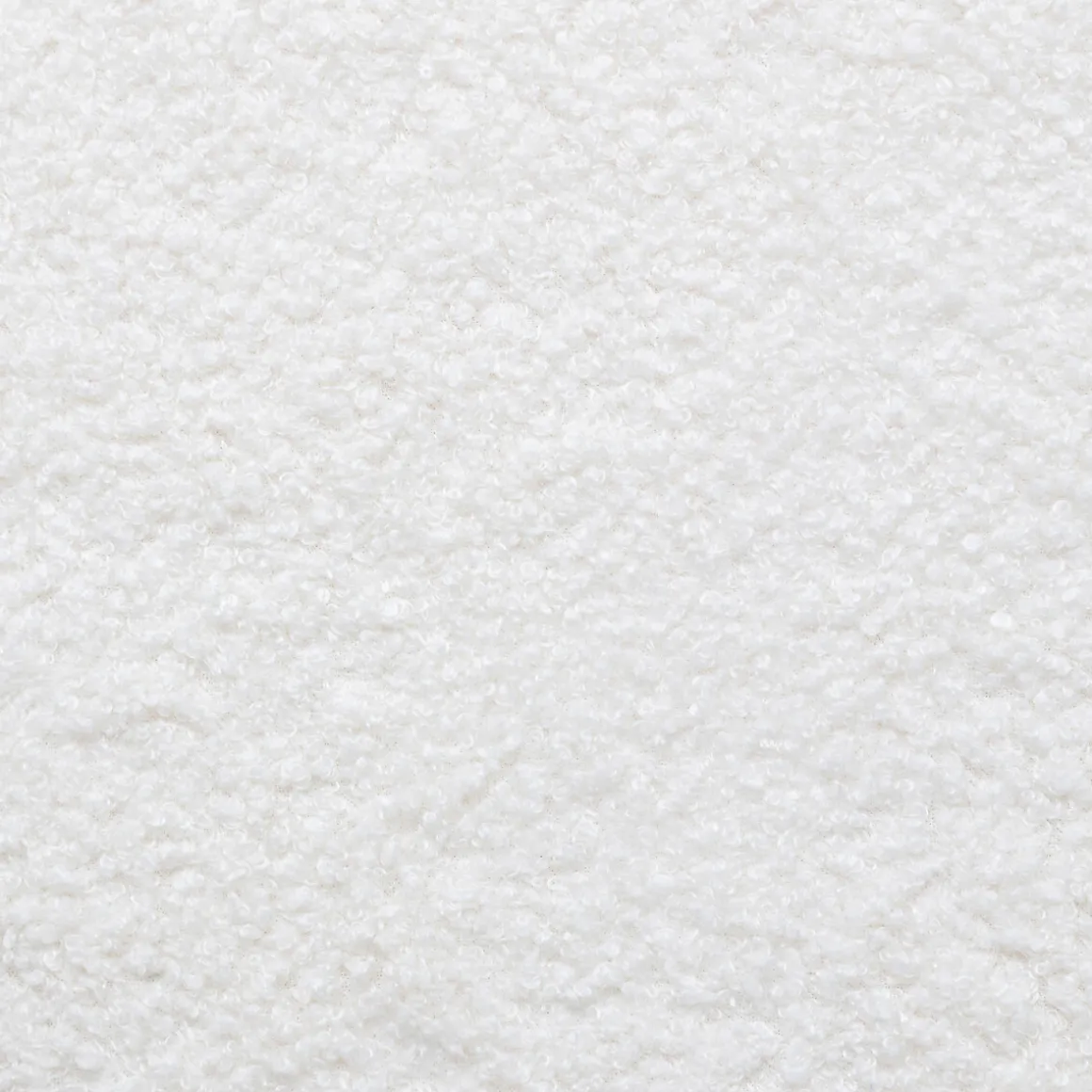 Puf tejido boucle blanco