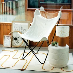 Puf Vibe Redondo Blanco 40x40Cm