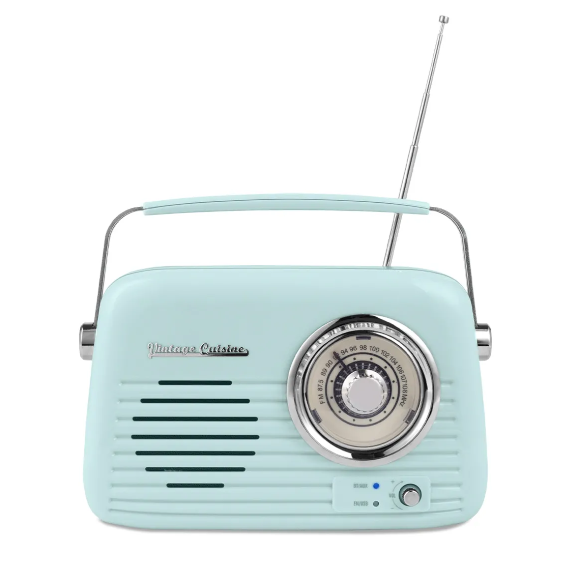 Radio VINTAGE CUISINE menta con bluetooth