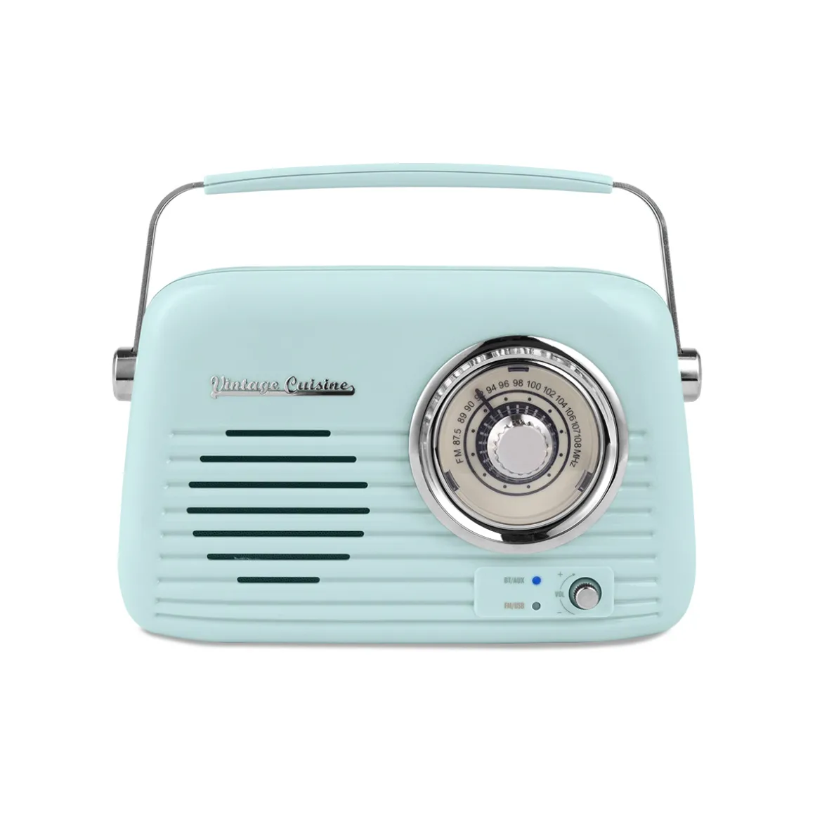 Radio VINTAGE CUISINE menta con bluetooth
