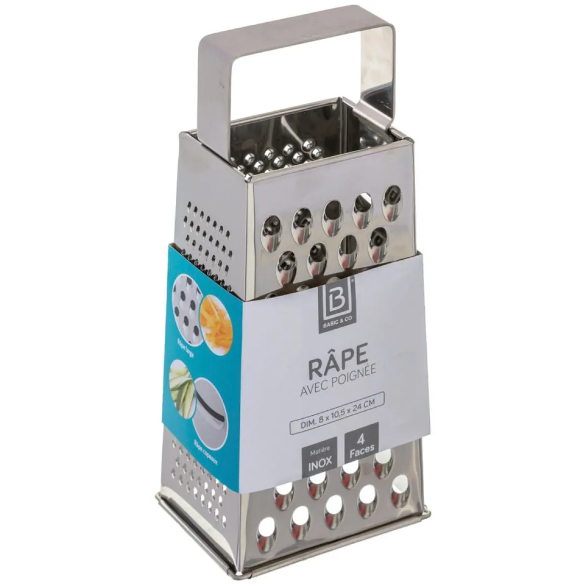 Rallador De Acero Inoxidable De 4 Caras