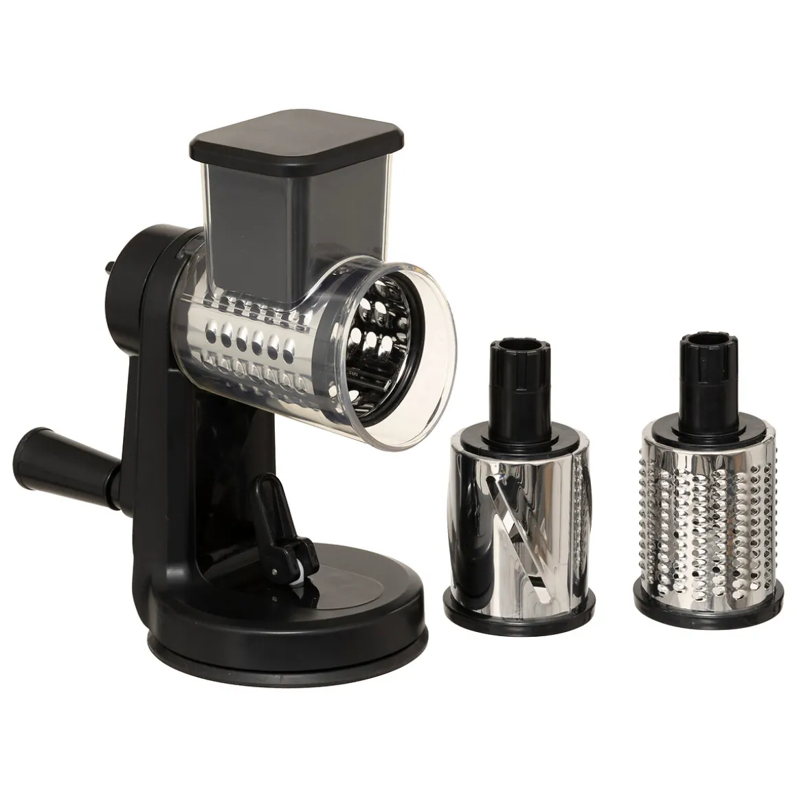 Rallador multiusos con manivela 3 cuchillas SILVER