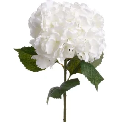 Rama De Hortensia Blanca Artificial 83Cm