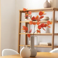 Rama eucalipto artificial rojo 92cm