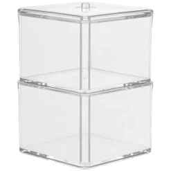 Recipiente Para Algodones Con 2 Compart.