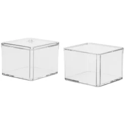 Recipiente Para Algodones Con 2 Compart.