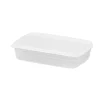 Recipiente Rectangular Blanco 2.2L