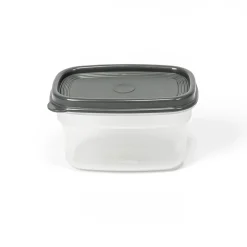 Recipiente Rectangular Gris 0.5L
