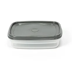 Recipiente Rectangular Gris 0.8L