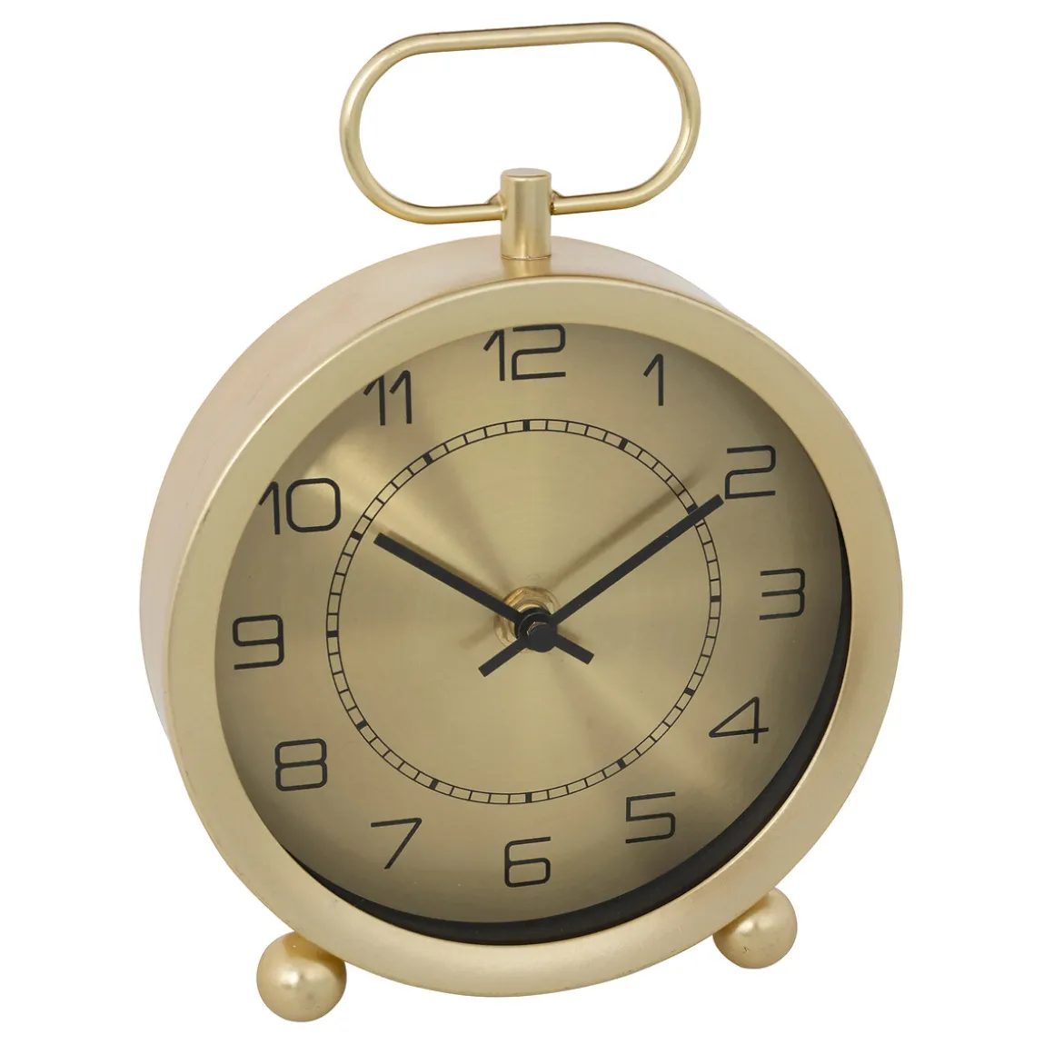 Reloj De Mesa De Metal Dorado Irina