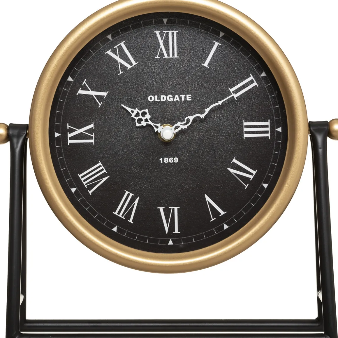 Reloj De Mesa Metal Luca 27x5.2x26.5Cm